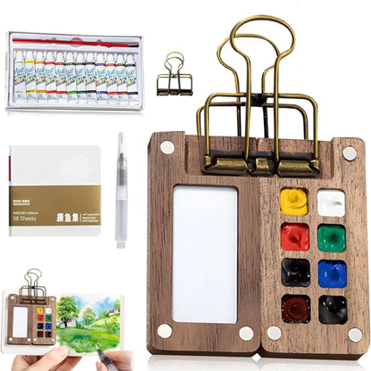 Kit de Acuarelas Portátil Mini